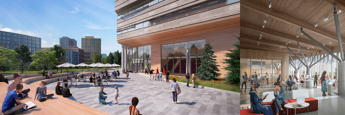 Exterior view of Adisoke and view of top floor