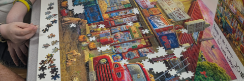 Puzzle made by a senior, client of Cumberland.